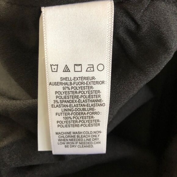 Dress the population NWT Tiffany 1 shoulder black midi dress size small - Picture 11 of 14